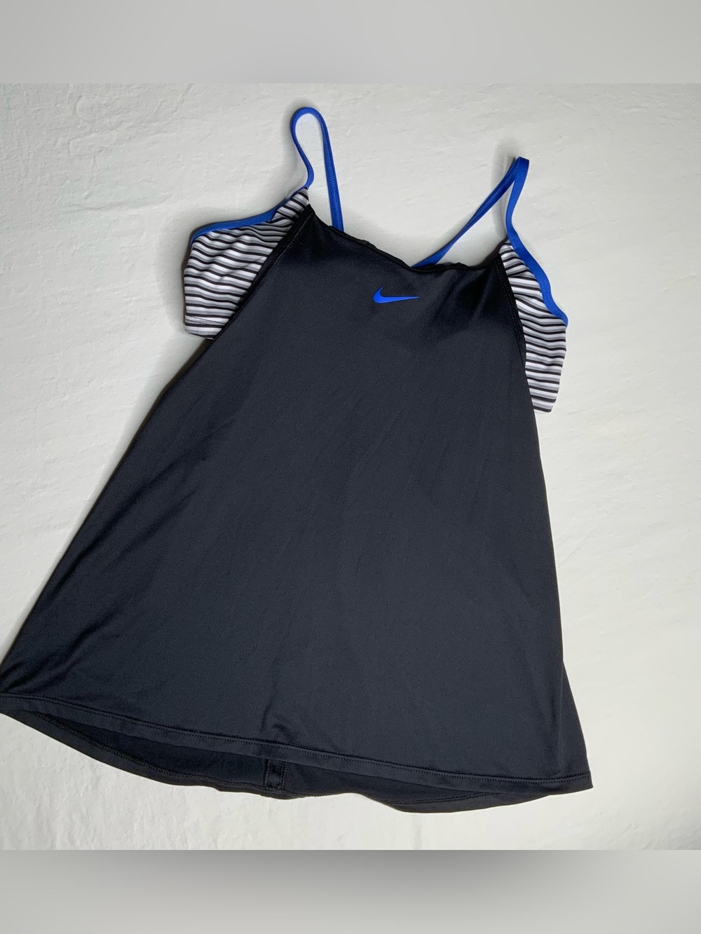 Women's Nike Black Padded Racerback Tankini Swim Top Small